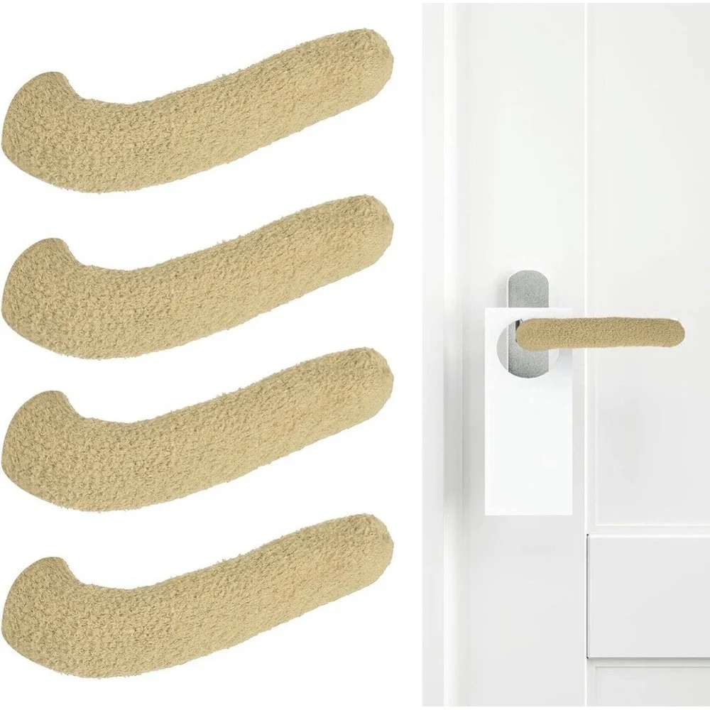 60pc Door Handle Covers Knitted Knob Protector Anti-Scald Stretch Fit Heat Cold